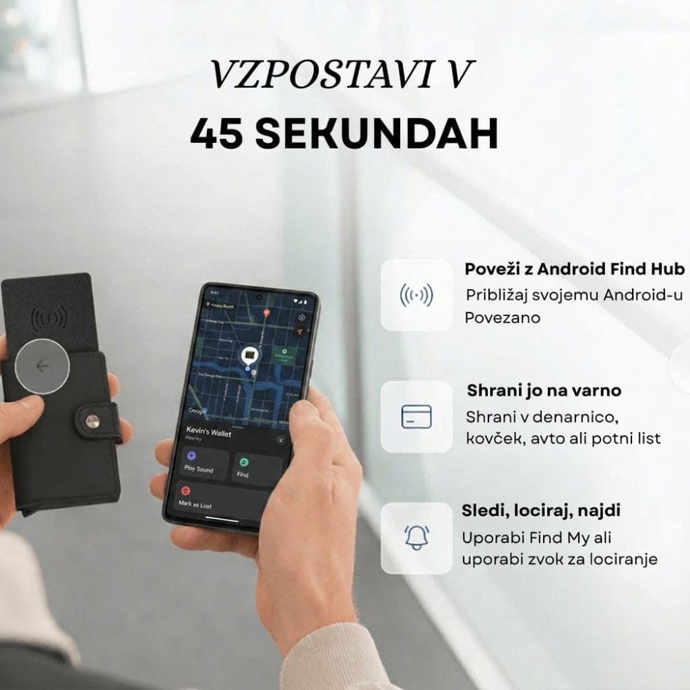 Android sledilna kartica - Vstavi, Pozabi in Najdi